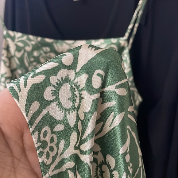 ZARA Green Floral Midi Dress | NWOT - Picture 12 of 14